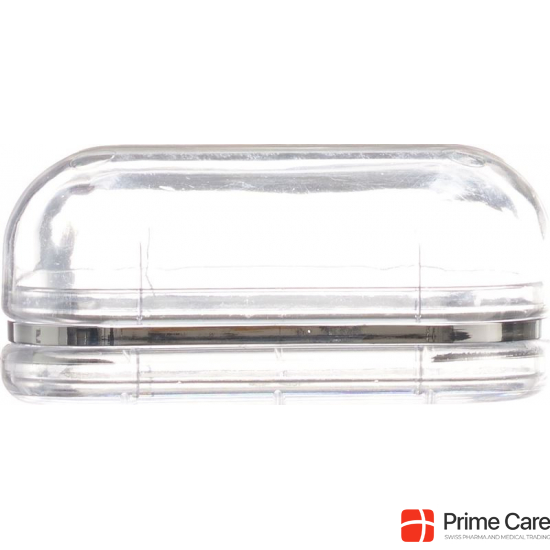 Herba soapbox transparent with silver edge