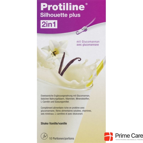 Protiline Silhouette Plus Plv vanilla 10 x 26 g