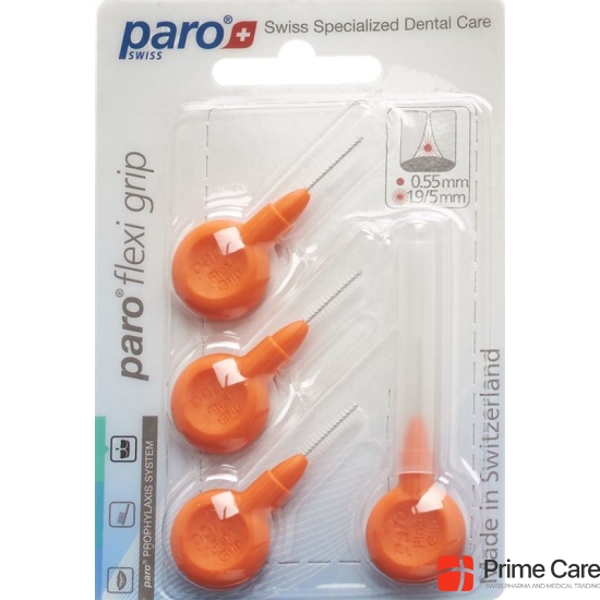 Paro FlexiGrip 1.9 / 5mm x-fin orange conically 4 pcs