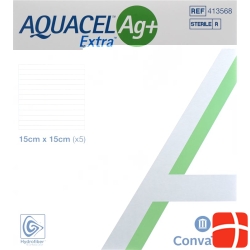 AQUACEL Ag + Extra compress 15x15cm 5 pcs