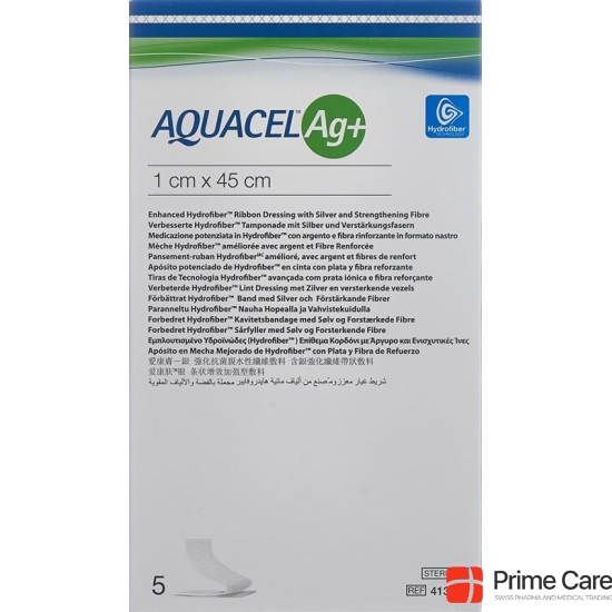 AQUACEL Ag + tamponade 1x45cm 5 pcs