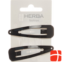 Herba clips 6.8cm black 2 pcs