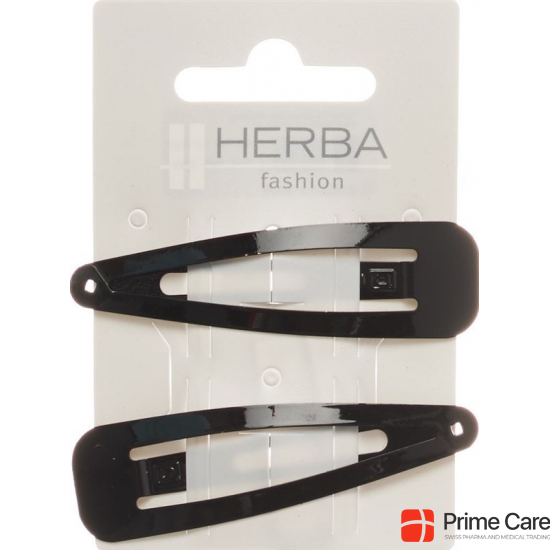 Herba clips 6.8cm black 2 pcs