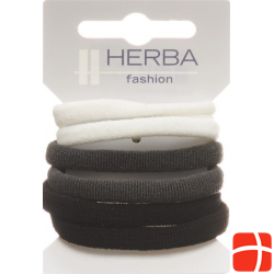 Herba hair tie 4.5cm white / gray / black 6 pieces