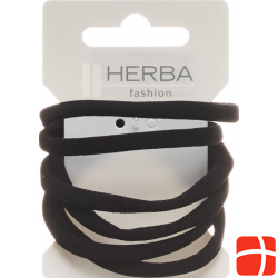 Herba hair tie 5.6cm black 6 pcs