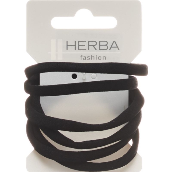 Herba hair tie 5.6cm black 6 pcs