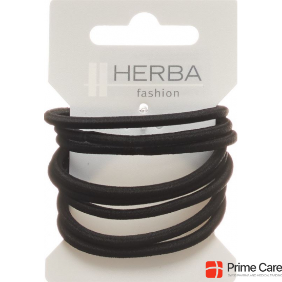 Herba hair tie 5cm black 8 pieces