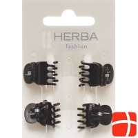 Herba Pinzettina 1.6cm black 4 pcs