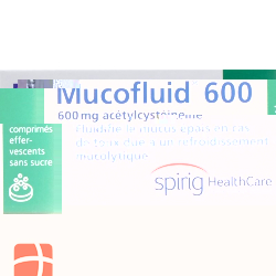 Mucofluid 600 mg 7 effervescent tablets