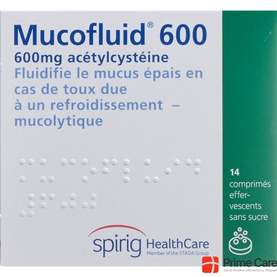 Mucofluid Brausetable 600 mg Ds 14 pcs buy online