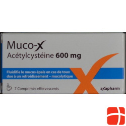 Muco-X 600 mg 7 effervescent tablets