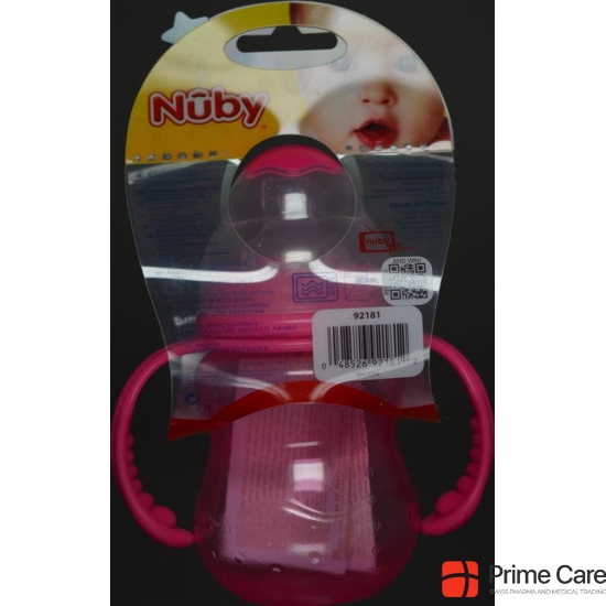 Nuby Weithalsflasche Starter Cup with handles. beak sucker