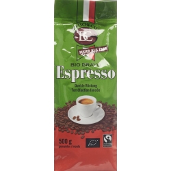 BC Bertschi Café Bio Bravo Espresso Ground Bio Fairtrade 500 g