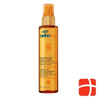 Nuxe Huile Sun Bronz Visage & Corps Sun Protection Factor 10 150 ml