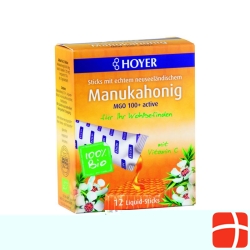 Hoyer Manuka honey Organic Liquid sticks 12 pcs