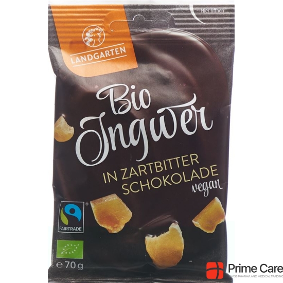 Country Garden ginger in dark chocolate Bio Fairtrade 70 g