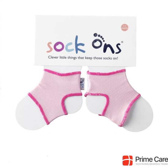 Sock ons ​​pink baby 0-6M 1 pair