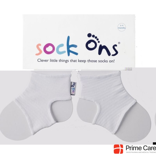 Sock ons ​​white baby 0-6M 1 pair