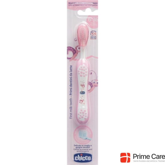 Chicco toothbrush pink 6m +