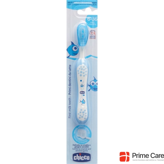 Chicco toothbrush light blue 6m +