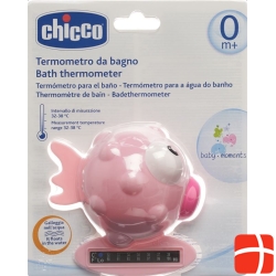 Chicco Bath Thermometer Globe Fish pink 0m +