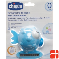 Chicco Bath Thermometer Globe Fish light blue 0m +