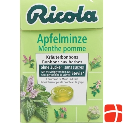 Ricola apple mint candy without sugar with stevia Box 50 g