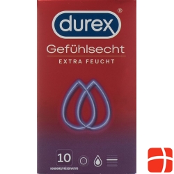 Durex Real Feeling Extra Moist Condoms 10 pieces