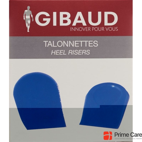 GIBAUD heel inserts 34-38 Gr1 silicone blue 1 Couple