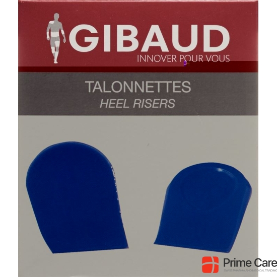 GIBAUD heel inserts 39-42 Gr2 silicone blue 1 Couple