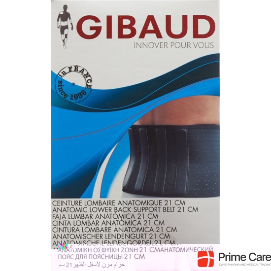 GIBAUD lumbar support belt anatomically 21cm Gr2 90-101cm