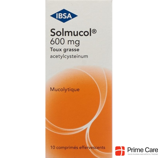 Solmucol Cold Cough 600 mg 10 effervescent tablets