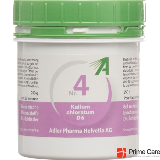 Adler Schüssler Nr4 Potassium chloride 250 g tbl D6