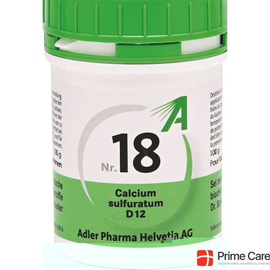 Adler Schüssler NR18 calcium sulfuratum tbl D 12 100 g