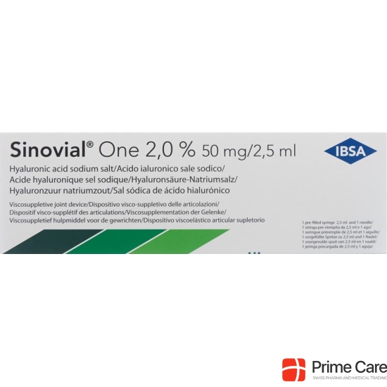 Sinovial One Inj Loes Fertspr 2.5 ml