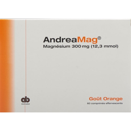 Andreamag Brausetabl 300 mg Orange flavor 60 pcs