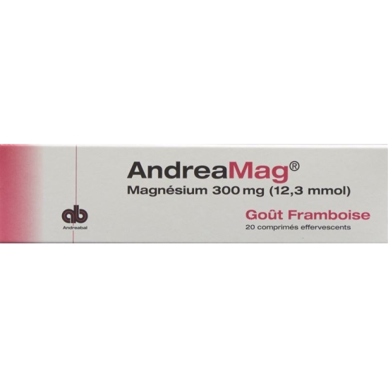 Andreamag Brausetabl 300 mg with raspberry flavor 20 pcs