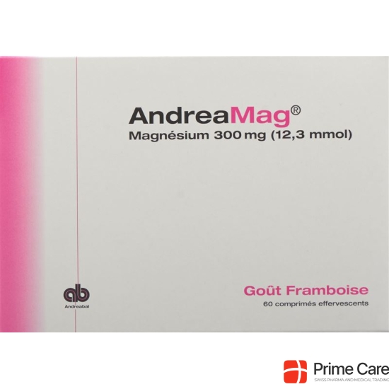 Andreamag Brausetabl 300 mg with raspberry flavor 60 pcs