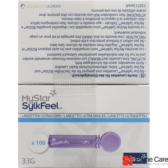 MyStar SylkFeel lancets 33G 2 x 100 pcs