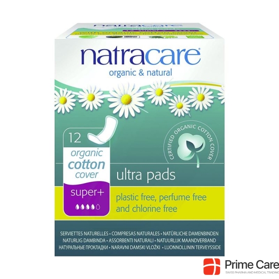 Natracare Sanitary Napkins Ultra Super Plus 12 pieces