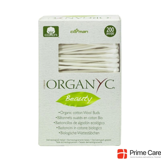 Organyc cotton swabs 200 pcs