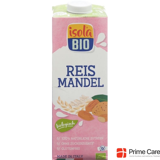 Isola Bio almond rice milk Tetra 1 lt