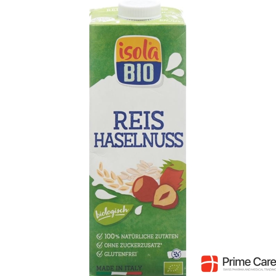 Isola Bio hazelnut rice milk Tetra 1 lt