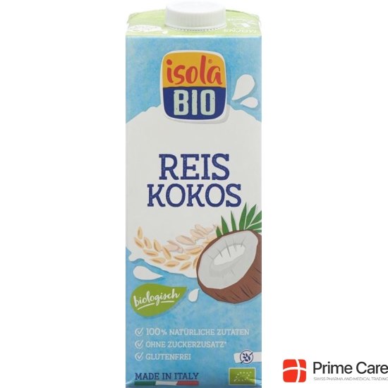 Isola Bio coconut rice milk Tetra 1 lt