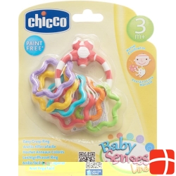 Chicco Easy grip rattle colorful rings 3M +