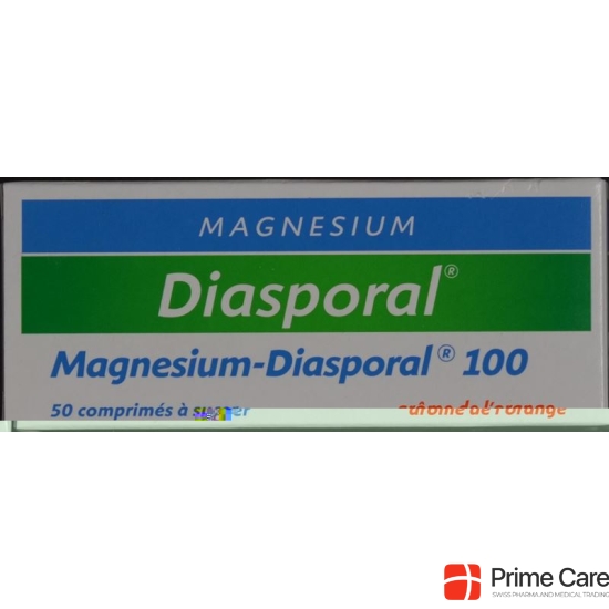 Magnesium Diasporal Lutschtabl 100 mg Orange flavor 50 pcs