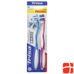 Trisa Perfect White toothbrush medium Duo