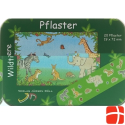 Döll adhesive plasters 19x72mm wildlife Ds 20 pcs