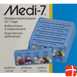 Medi-7 medicator German / French / Italian blue