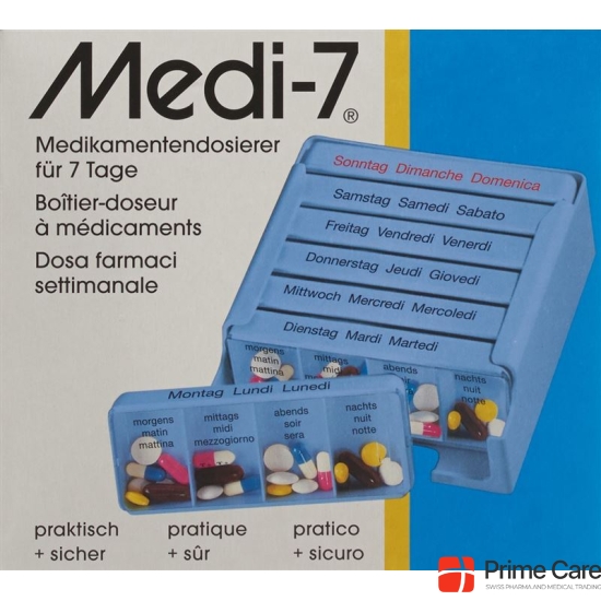 Medi-7 medicator German / French / Italian blue